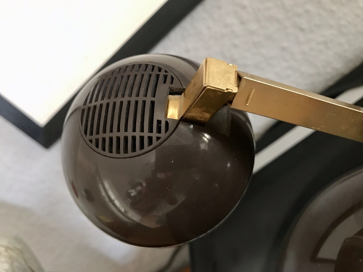 Vintage Space Age 60er 70er Tischleuchte Lampe Leuchte Eyeball veaun gold