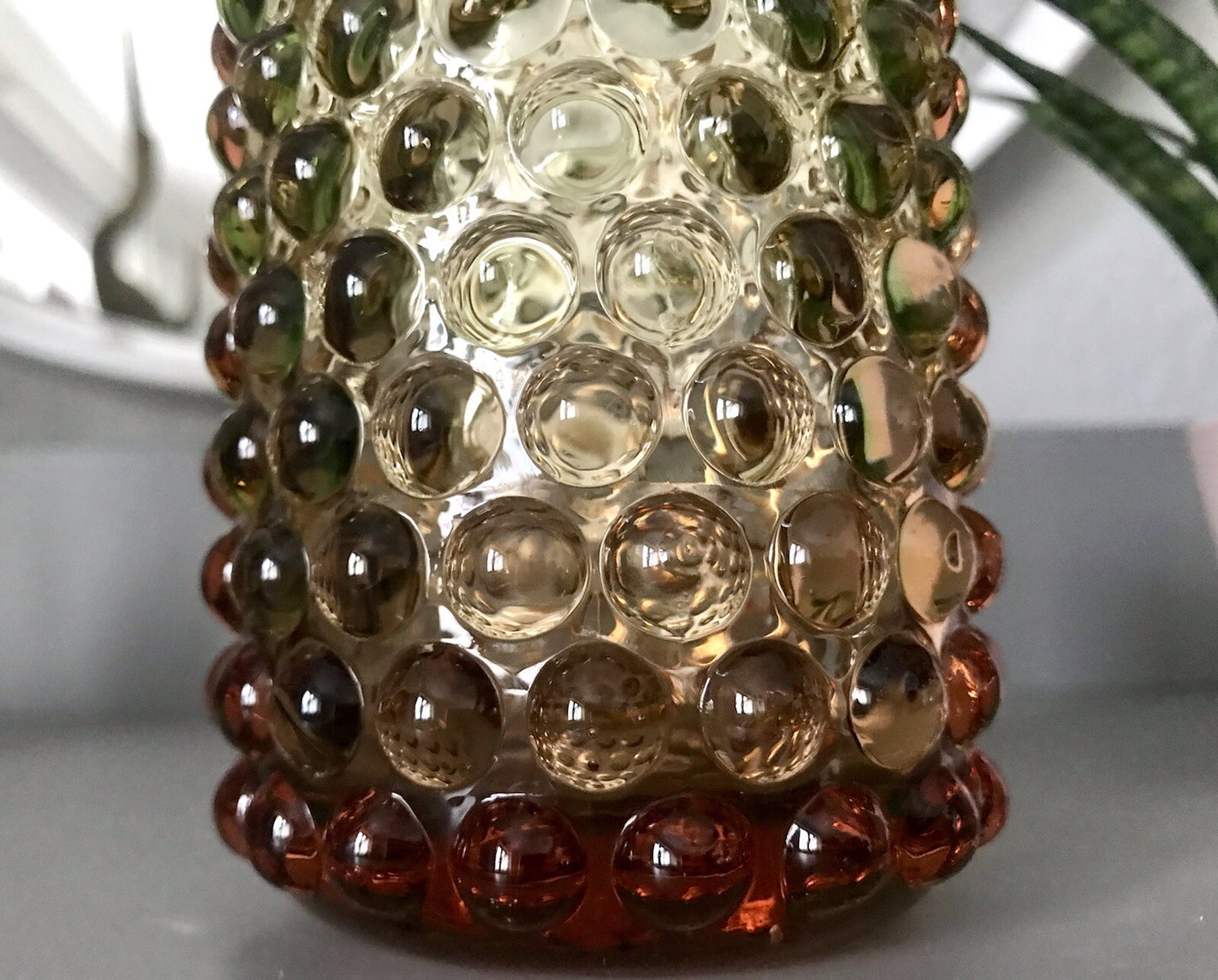 Vintage Designer Vase Glasvase Glas mundgeblasen WMF Erich Jachmann