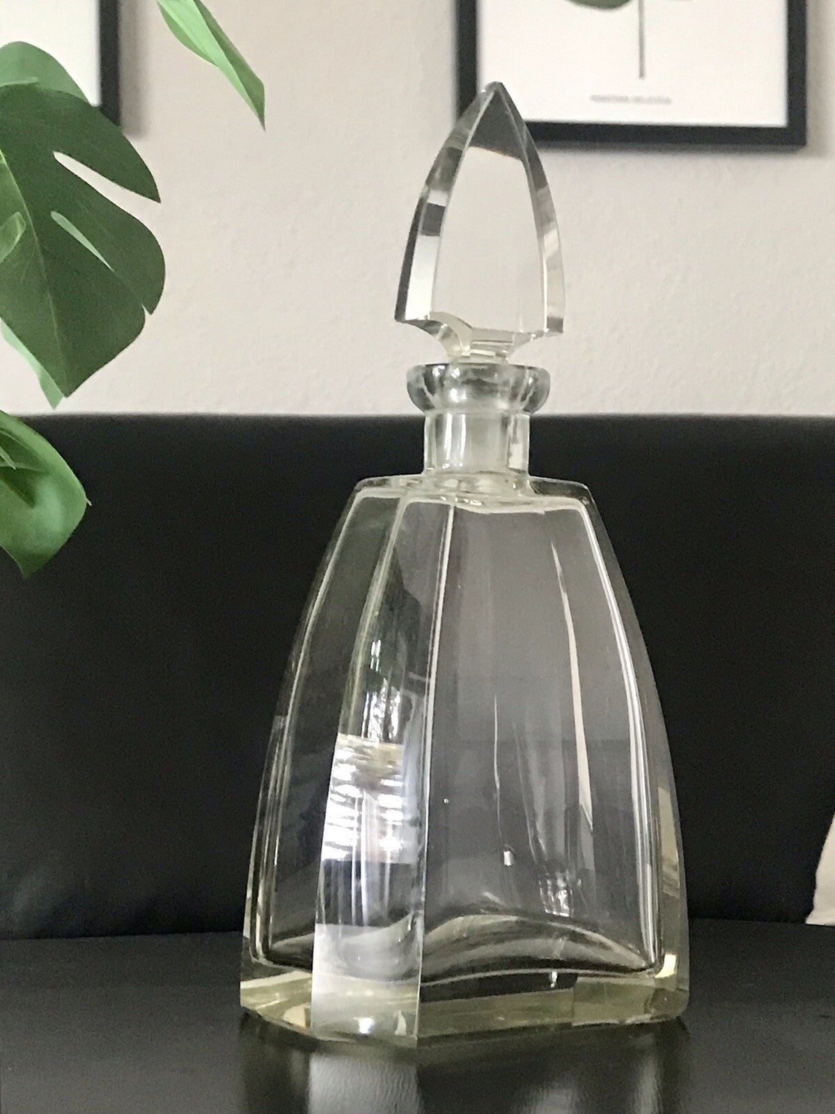 Antik Art Déco Kristallglas Design Palda? Moser? Karaffe EDEL geometrisch