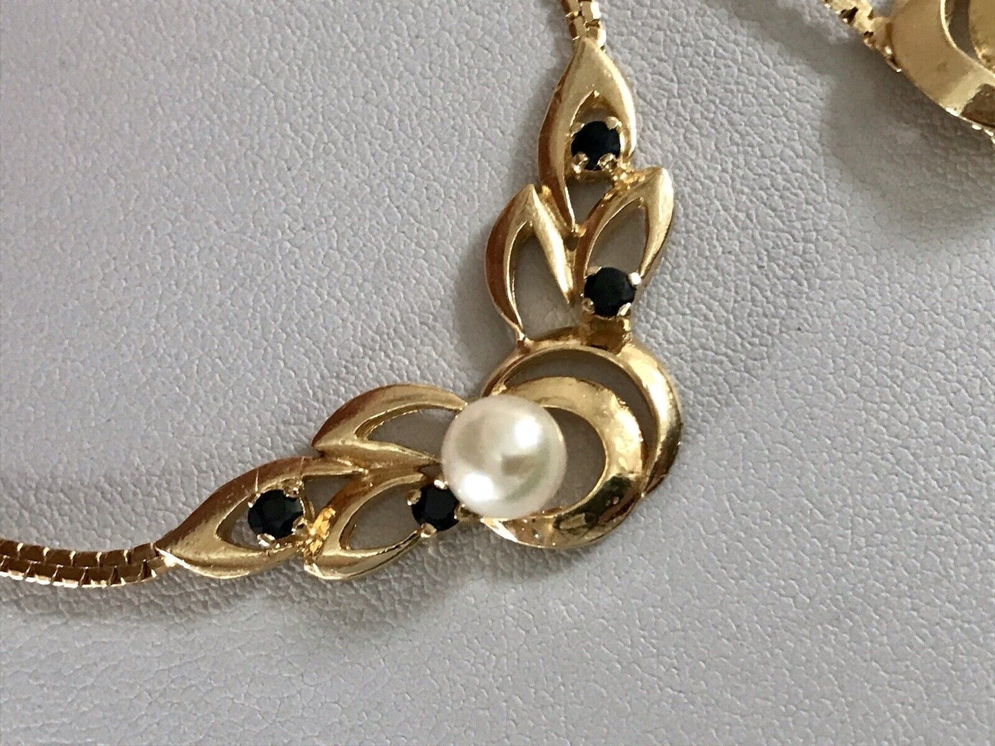 Vintage Set 835 Silber vergoldet Schmuck Kette Halskette Collier & Armband