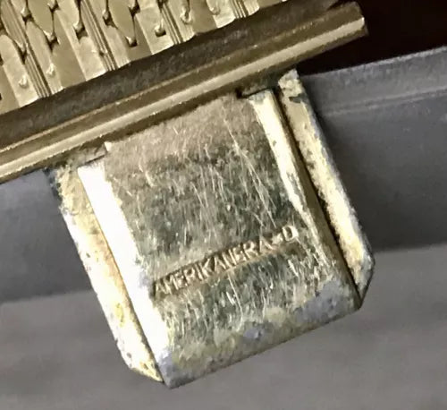 Vintage breites Teppicharmband Armband vergoldet Amerik. Doublè Andreas Daub AD