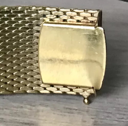 Vintage breites Teppicharmband Armband vergoldet Amerik. Doublè Andreas Daub AD