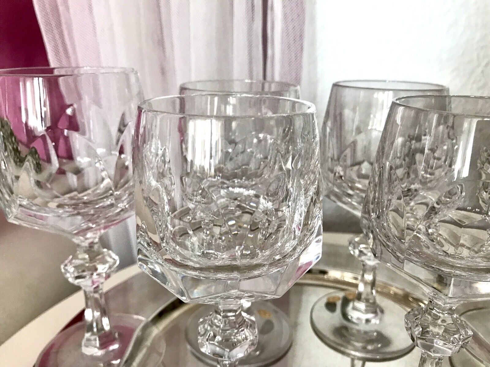 Vintage SEHR EDEL 6 Weingläser Gläser  Kristallglas Nachtmann Alexandra