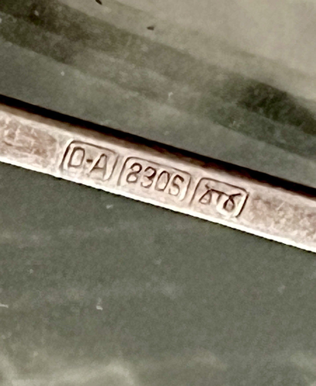 Alt 2x Löffel 830 Silber Schön gepunzt Durchbruchmuster David Andresen Ringebu