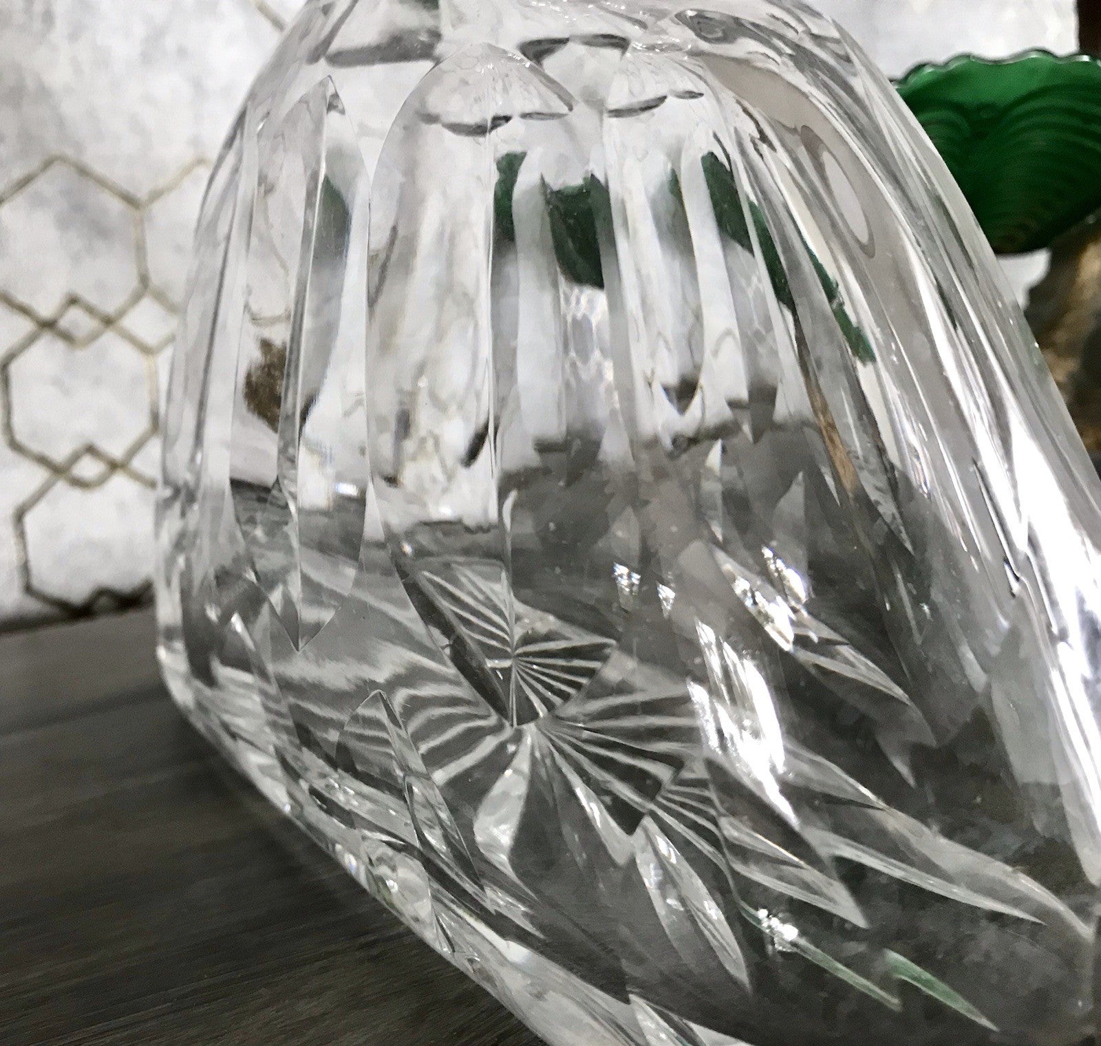 Antik ? Art Déco Kristallglas Bleikristall Design Karaffe EDEL ovoid