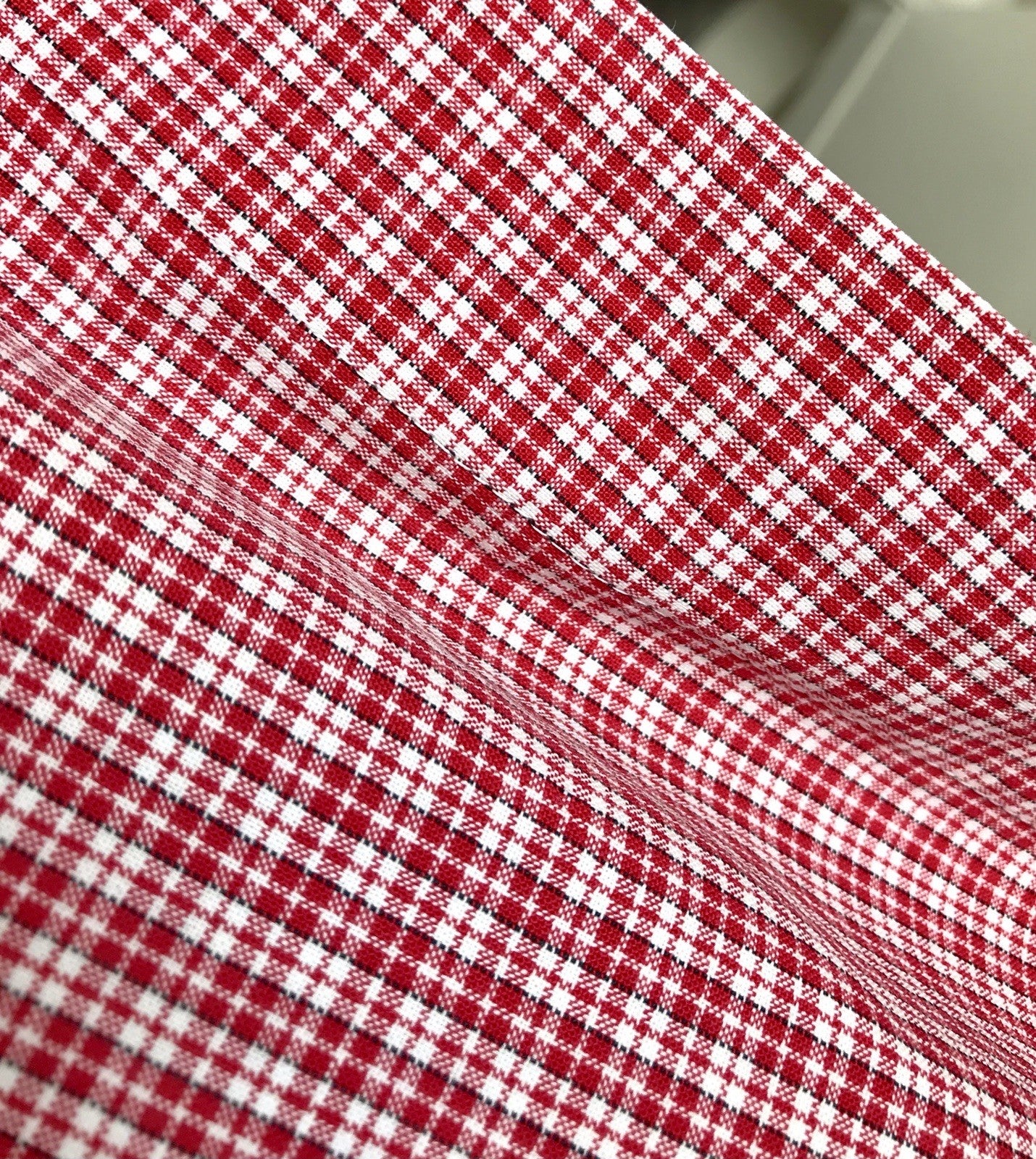Antik? Vintage Alt Kopfkissen Bezug Baumwolle Monogramm N Stehsaum rot kariert