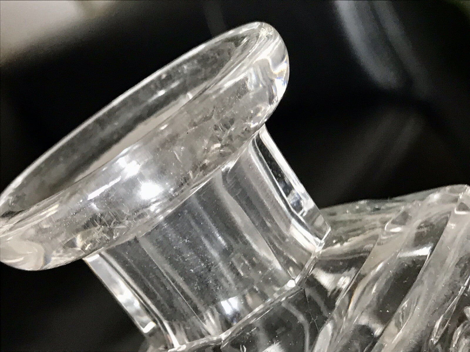 Antik Baccarat? SEHR EDEL 1 Flakon kleine Karaffe Bleikristall Schliff