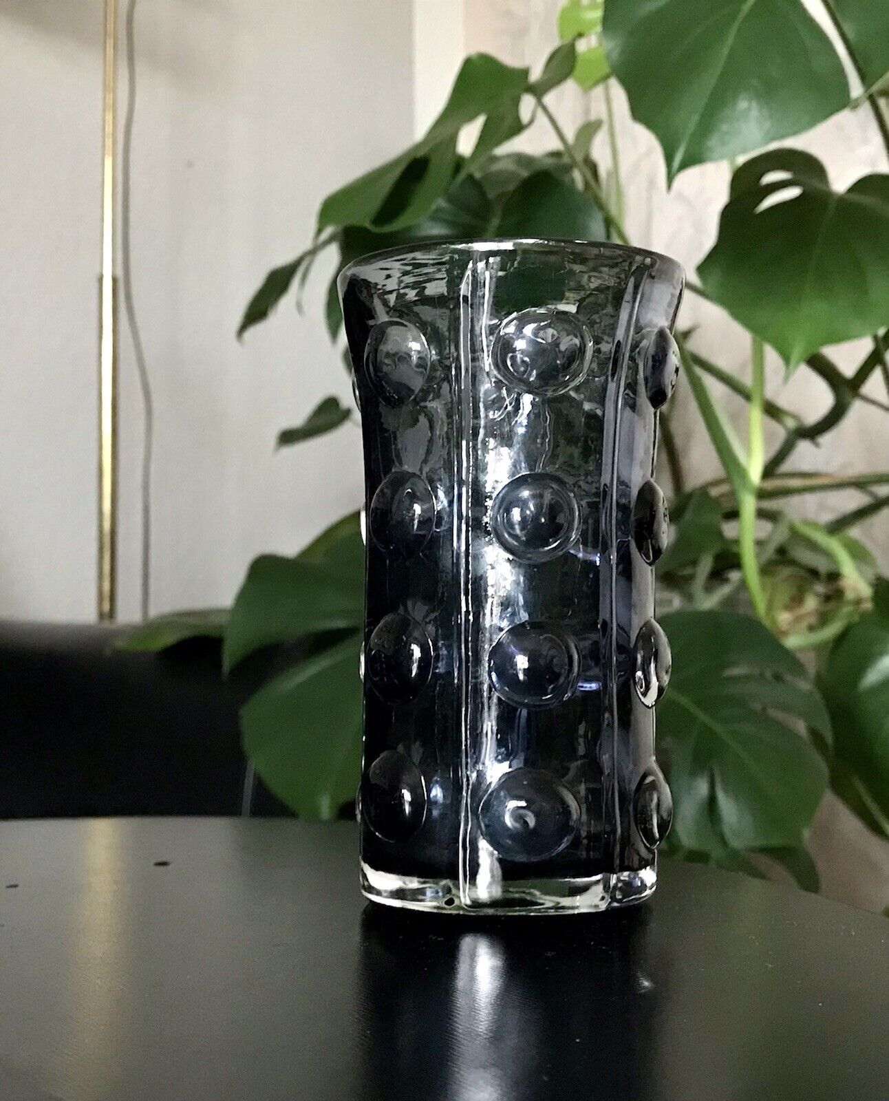 Vintage Design Glasvase Glas lila Vase MidCentury Sea Glasbruk Kosta Boda Group