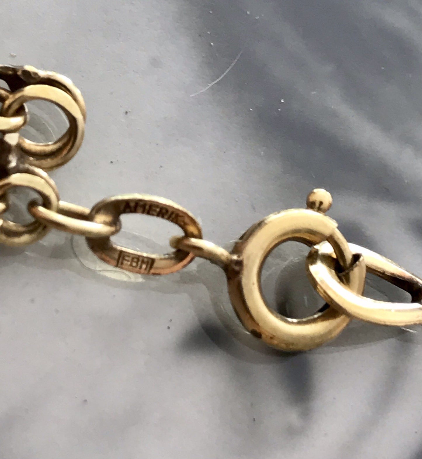 Vintage 60er FBM Collier Halskette Amerik. Doublè gold SCHÖN