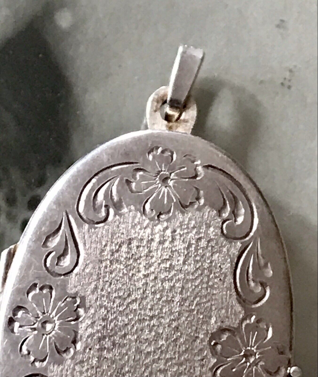 Antik Anhänger Kettenanhänger Silber 925 Foto Medaillon Amulett