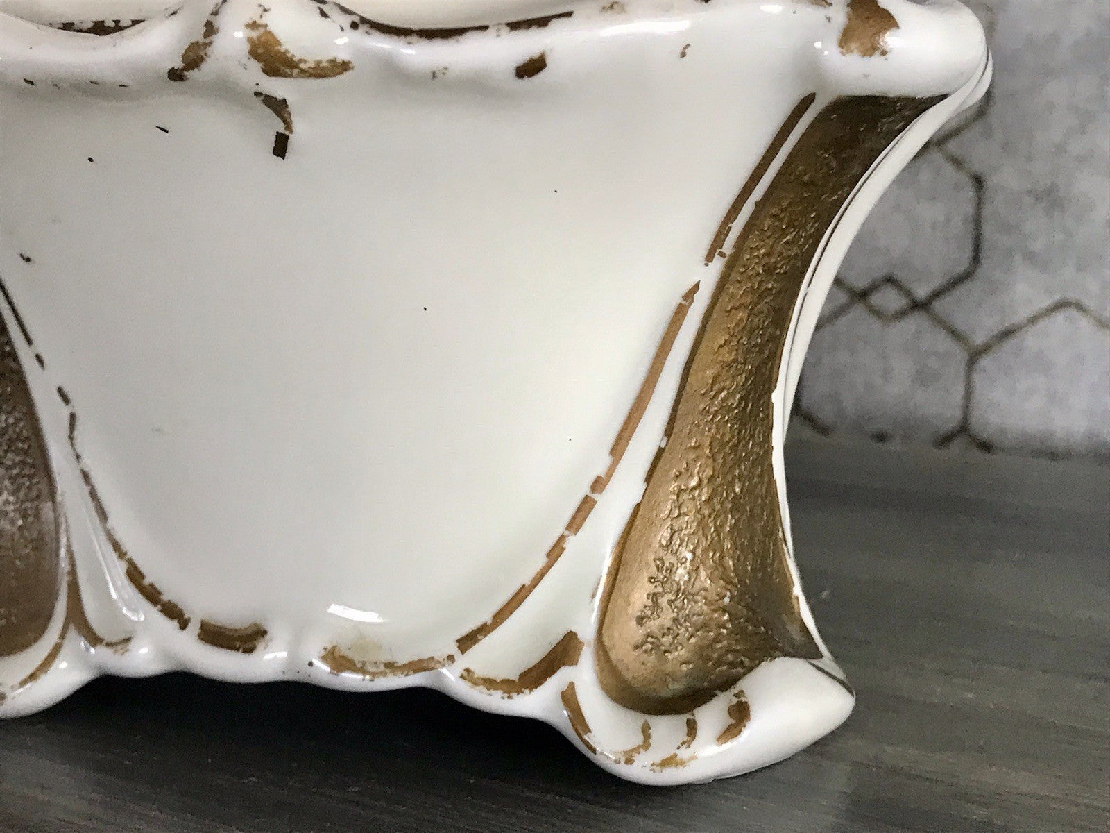 Antik Art Déco Porzellan Dose Deckeldose Schatulle Bonboniere Neu-Tettau 1930