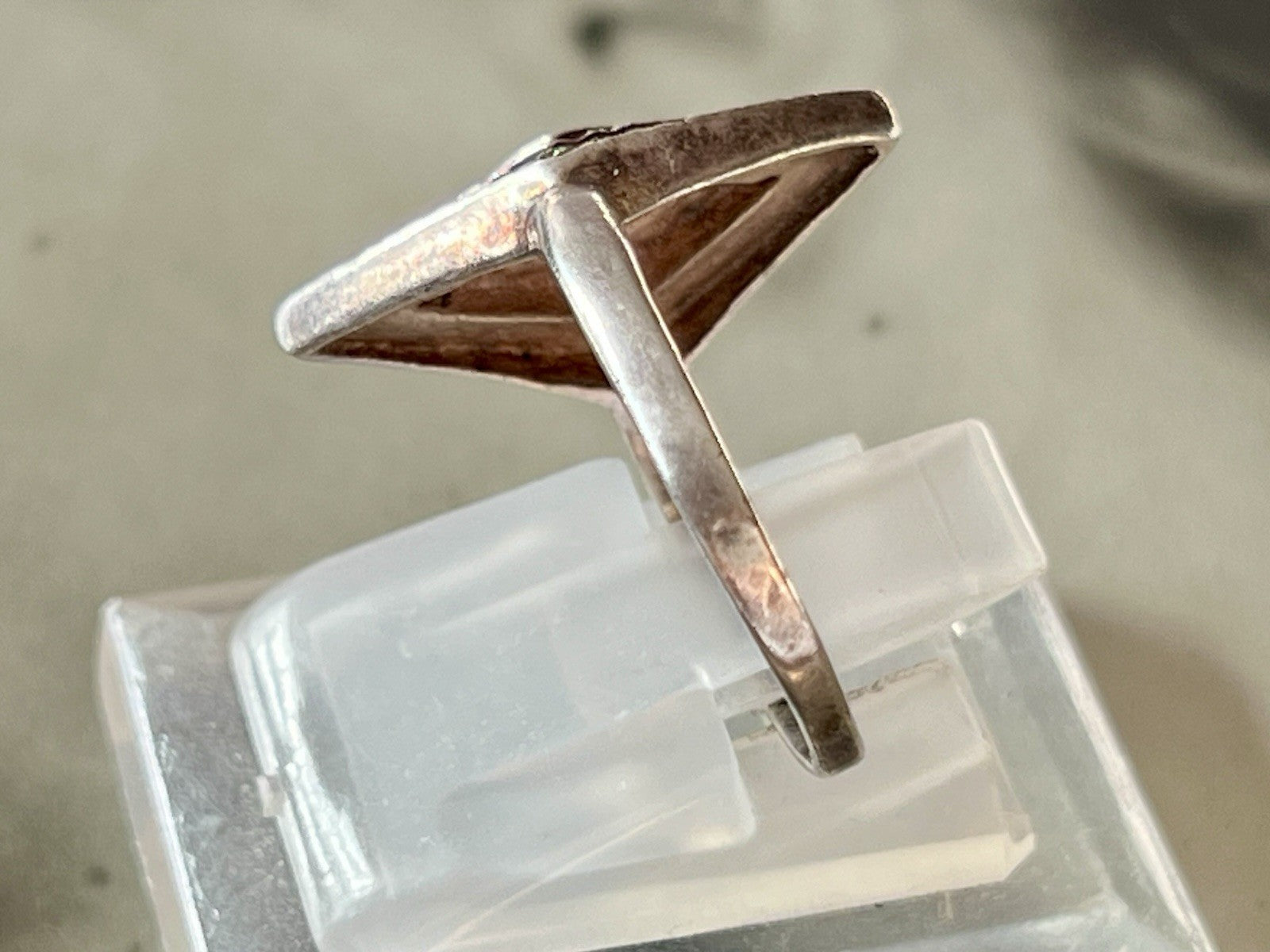 Antik Art Déco Edel Onyx Markasite DAMEN RING Silber 925 Gr.55
