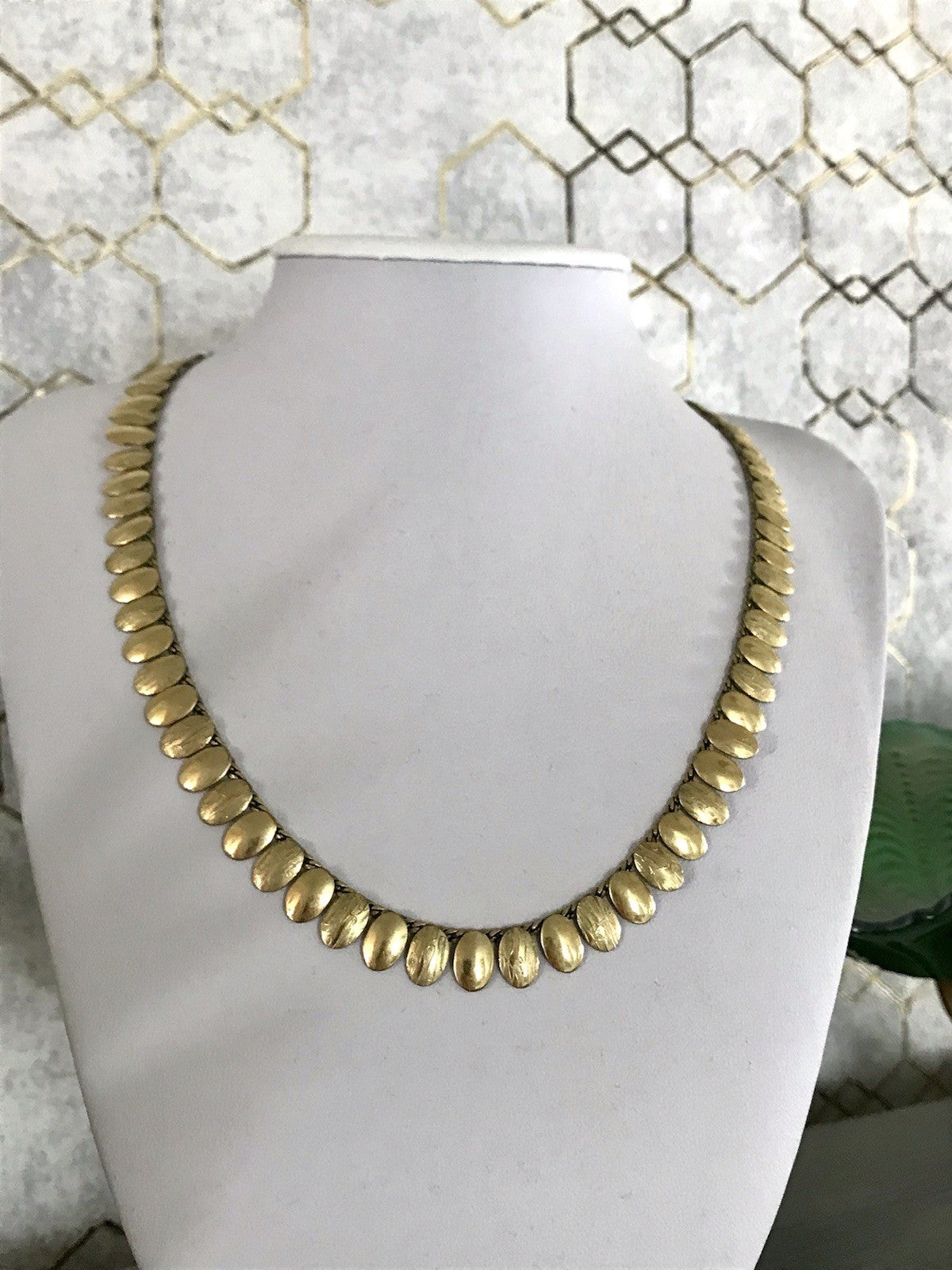 Vintage 60er Collier Halskette Amerik. Doublè gold SCHÖN
