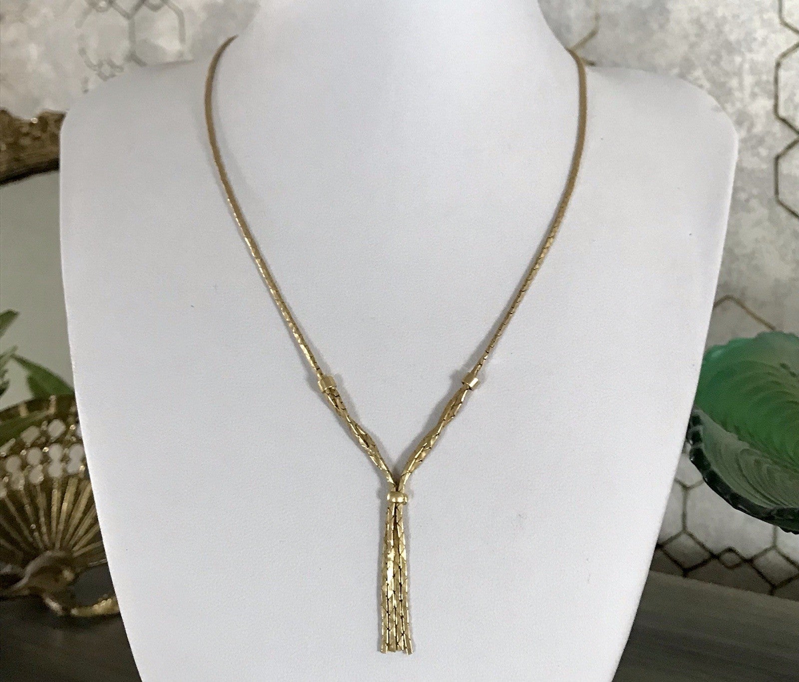 Vintage 60er Collier Halskette Amerik. Doublè gold SCHÖN Kette Damen