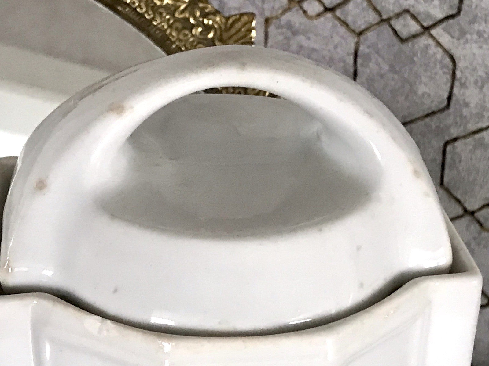 Antik Porzellan Dose Vorratsgefäß Vorratsdose Graupen Rosen Jugendstil Art Déco