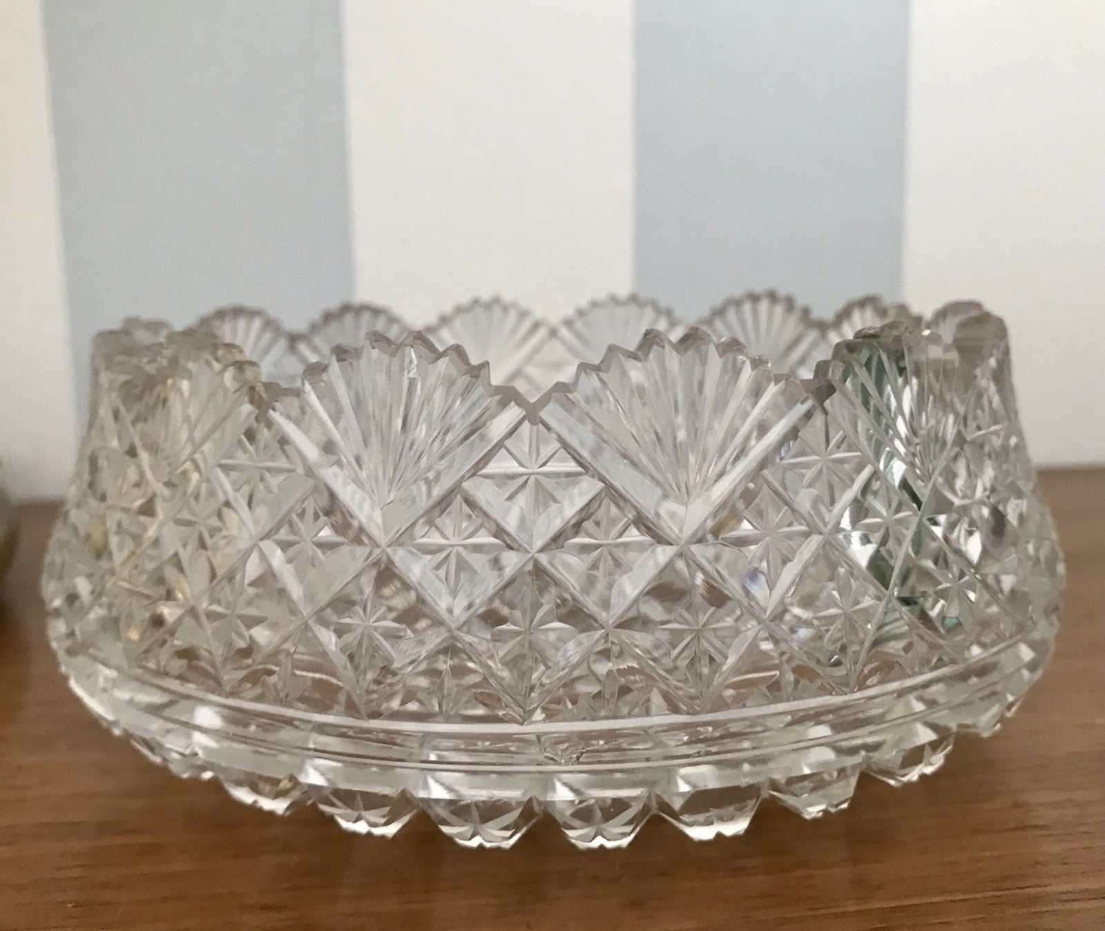 Antik Bleikristall Schale Glasschale Anbietschale Kristallglas Glas wundervoll!