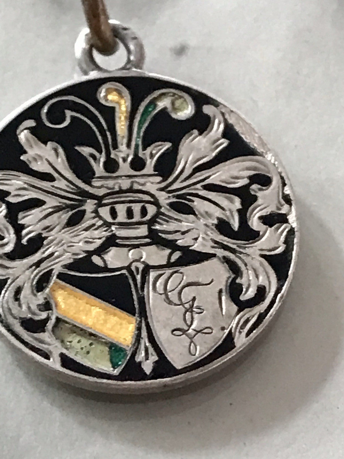 Antik Anhänger Studentika 800 Silber Burschenschaft Studentenverbindung