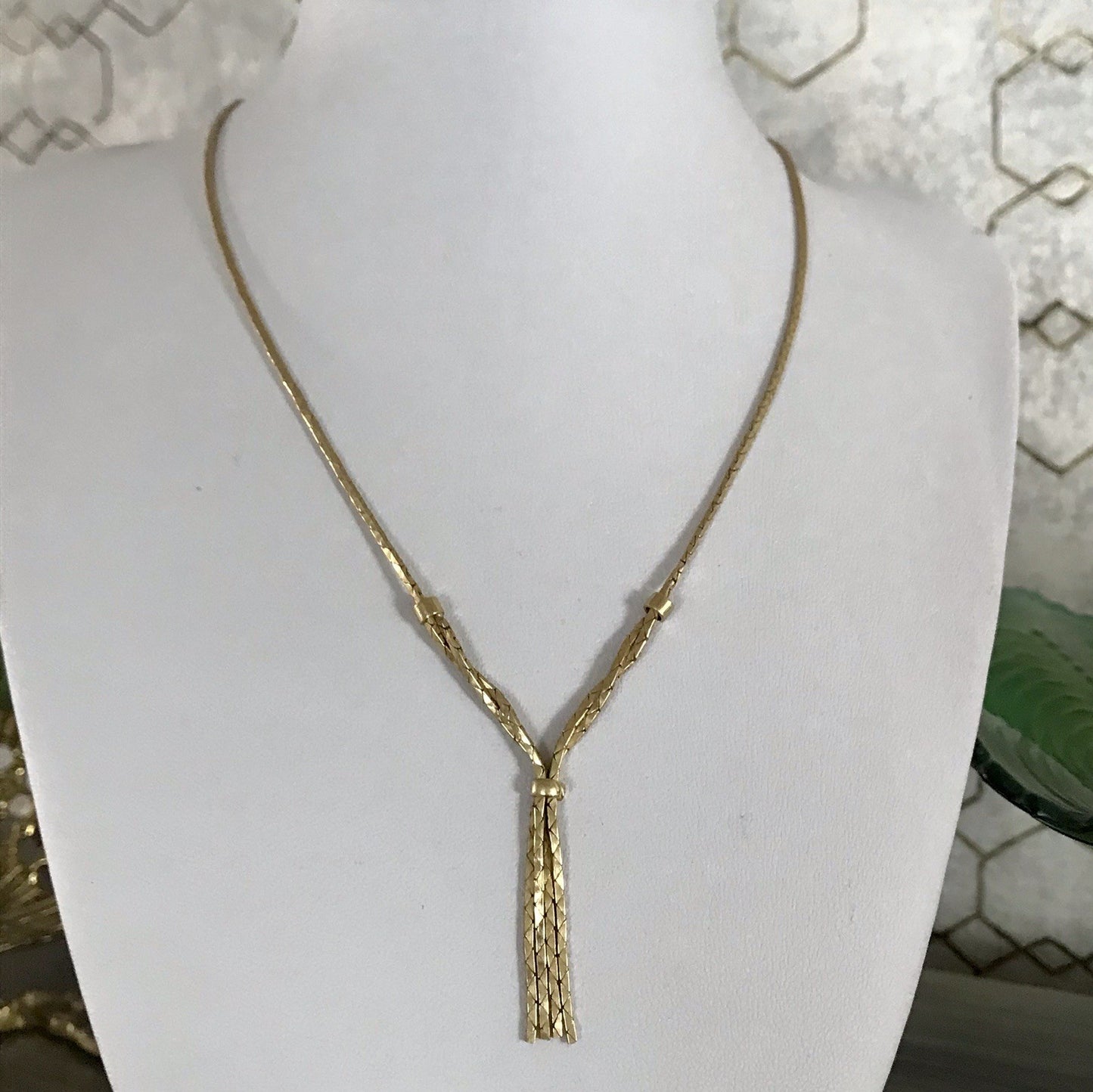 Vintage 60er Collier Halskette Amerik. Doublè gold SCHÖN Kette Damen