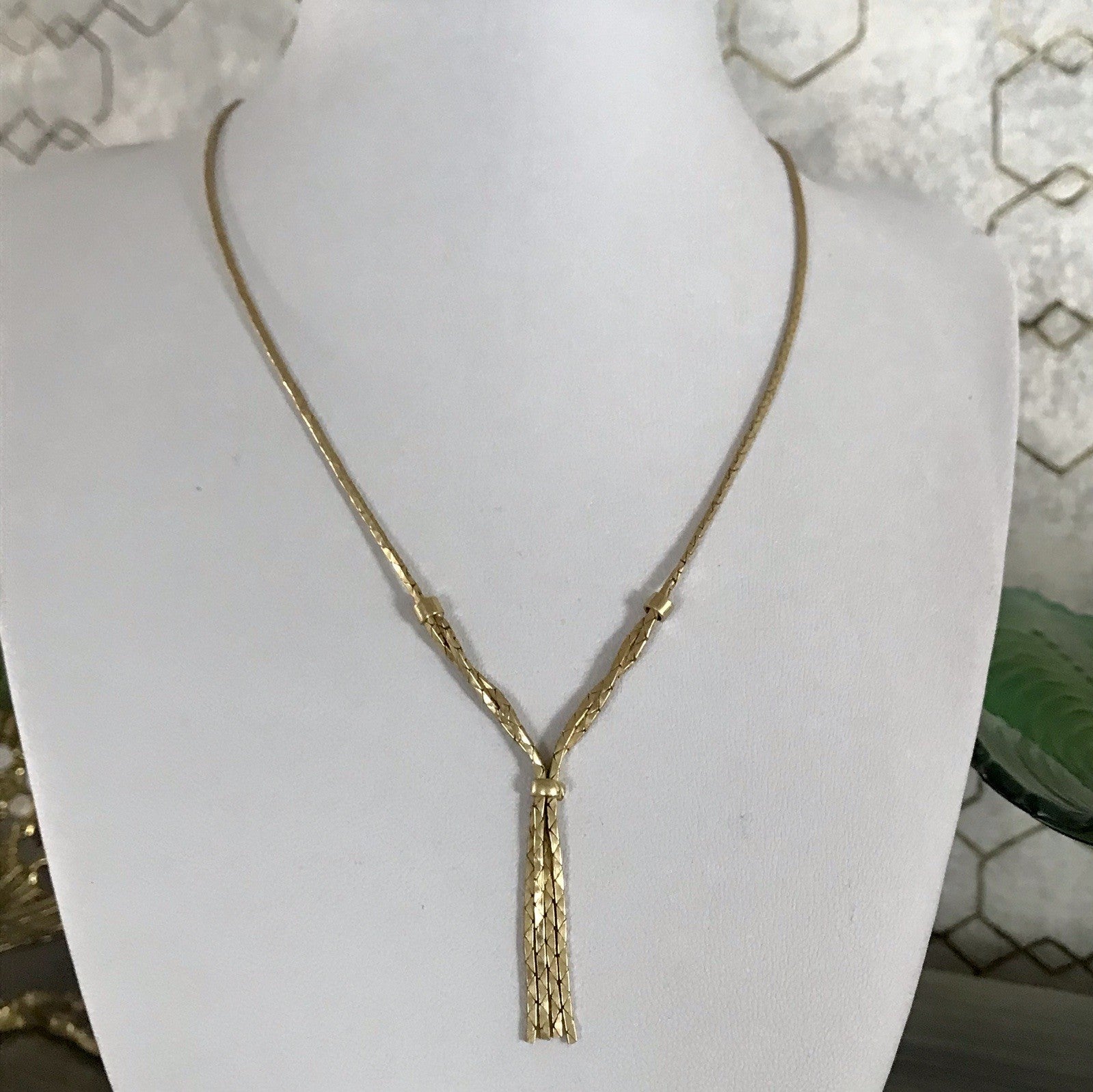 Vintage 60er Collier Halskette Amerik. Doublè gold SCHÖN Kette Damen