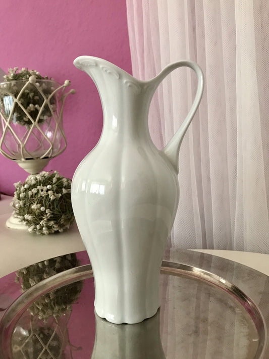 Vintage 60er Porzellan Vase KPM Bavaria weiß
