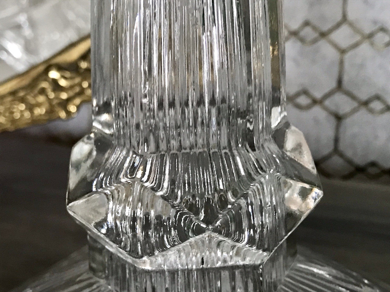Antik Art Déco Pressglas Glas Schale Fußschale Tafelaufsatz Brockwitz Imperial