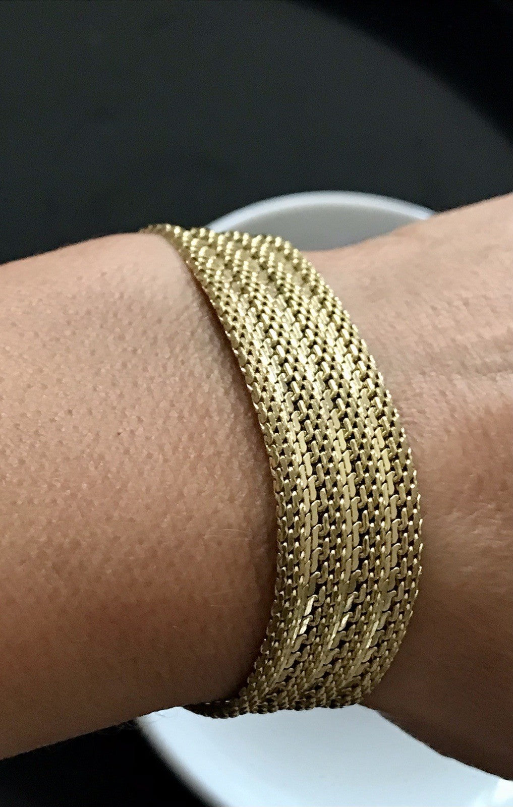 Vintage Teppicharmband Armband vergoldet Amerik. Doublè