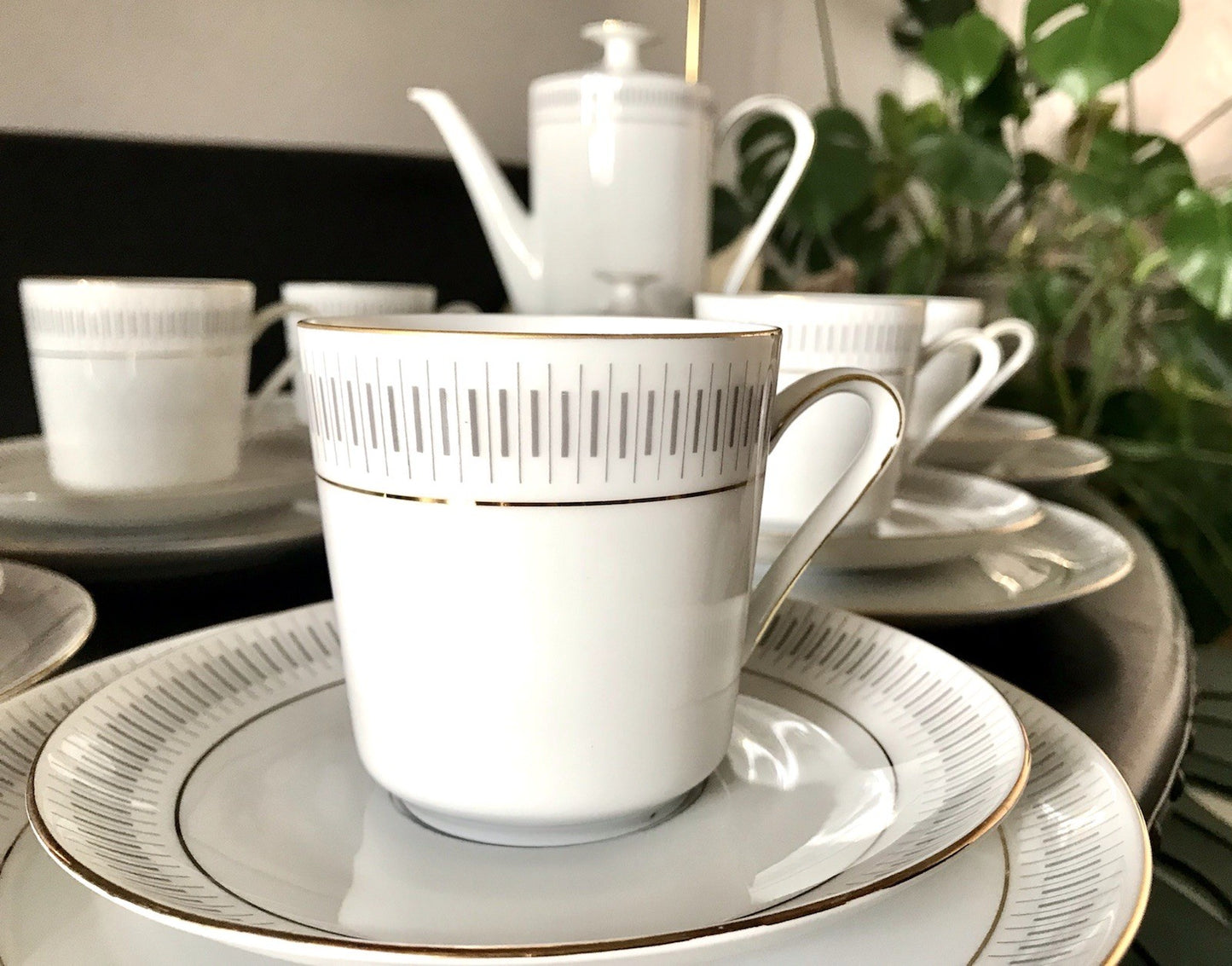 Vintage 60er Porzellan Eschenbach Kaffeeservice  11 Personen +