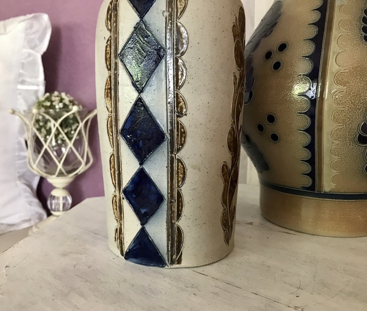Vintage Karaffe Flasche Schnapsflasche Keramik Steinzeug Westerwald?