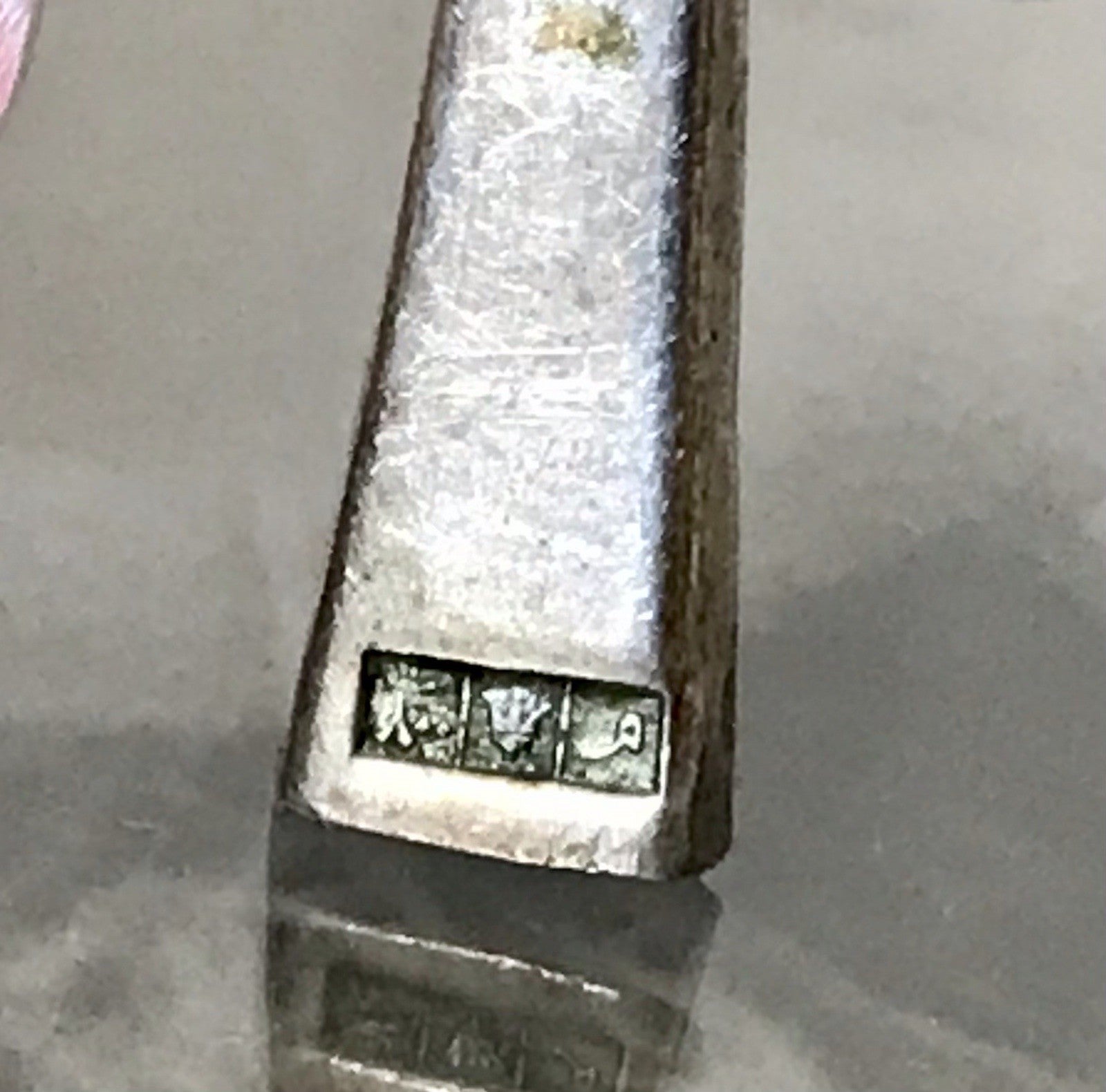 Vintage alt Ägypten Form 900 Silber Kreuz Anhänger Kettenanhänger