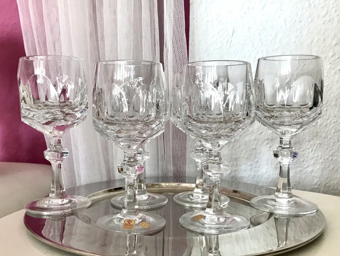 Vintage SEHR EDEL 6 Weingläser Gläser  Kristallglas Nachtmann Alexandra