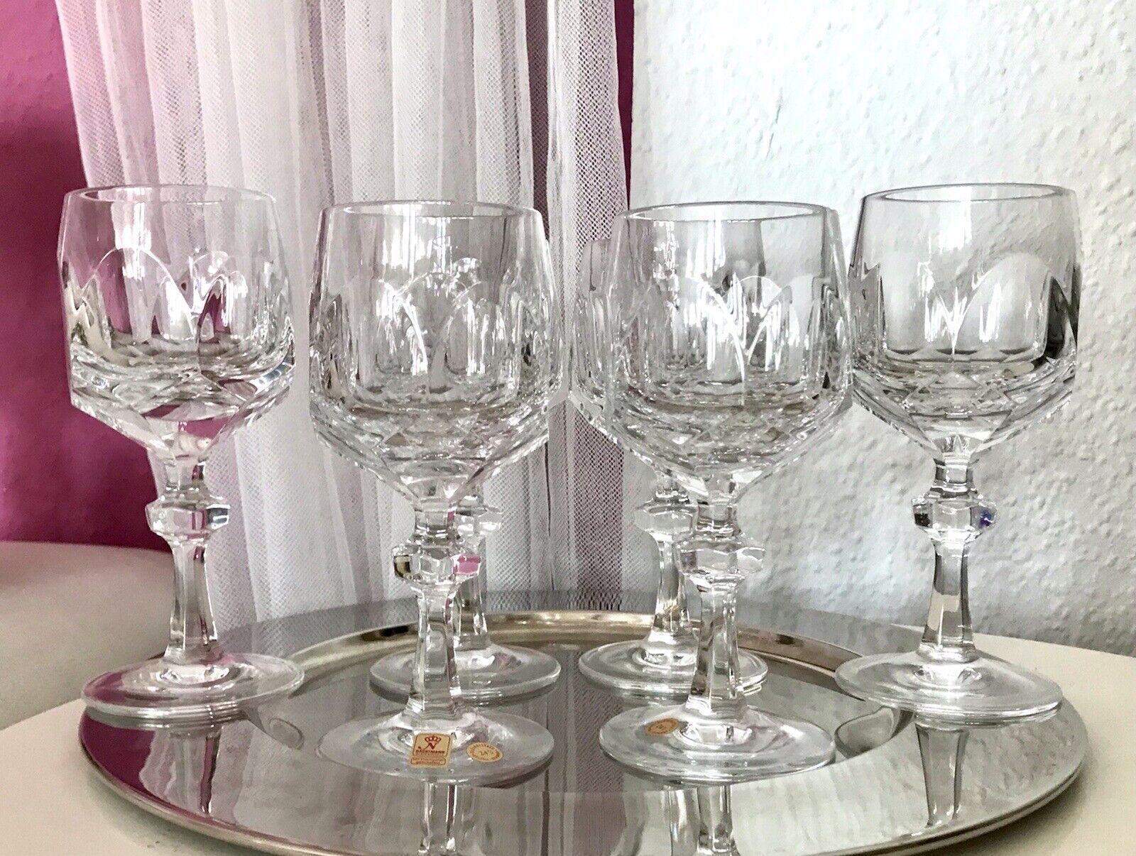 Vintage SEHR EDEL 6 Weingläser Gläser  Kristallglas Nachtmann Alexandra