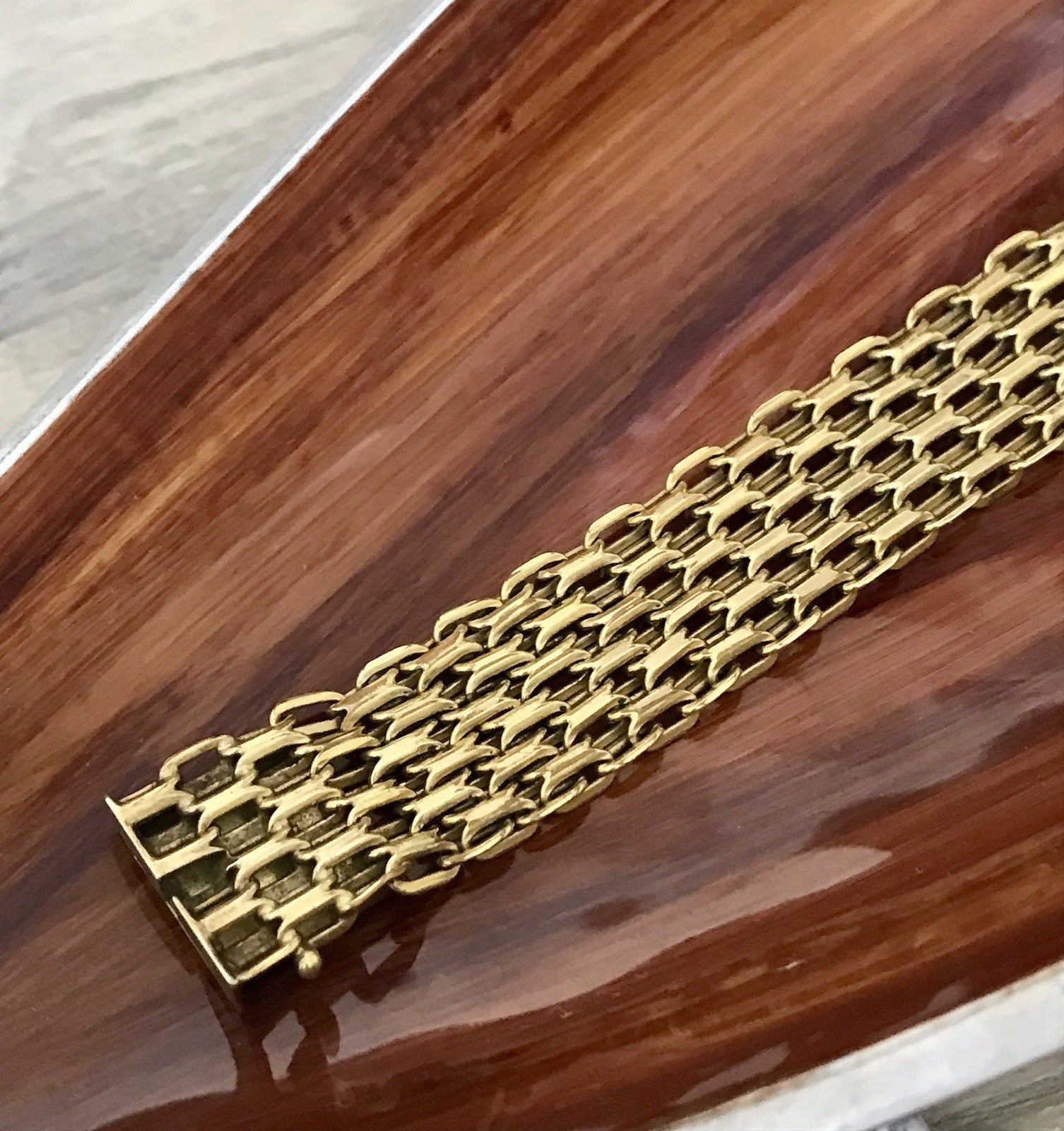 Vintage Teppicharmband Armband vergoldet Amerik. Doublè