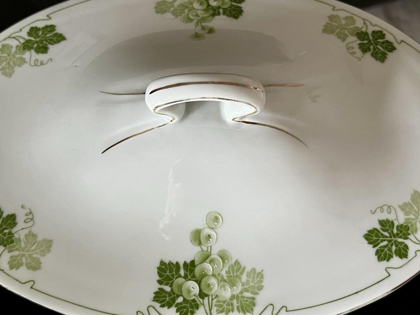 Antik Jugendstil Porzellan Tafelservice 11 Pers.- Kästner Saxonia Weinranken