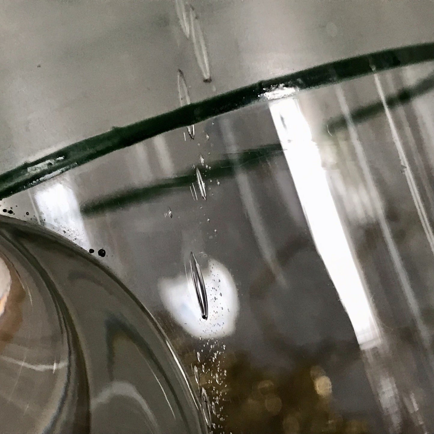 Antik Jugendstil große Karaffe Krug Schankkrug Emaile Golddekor Kanne