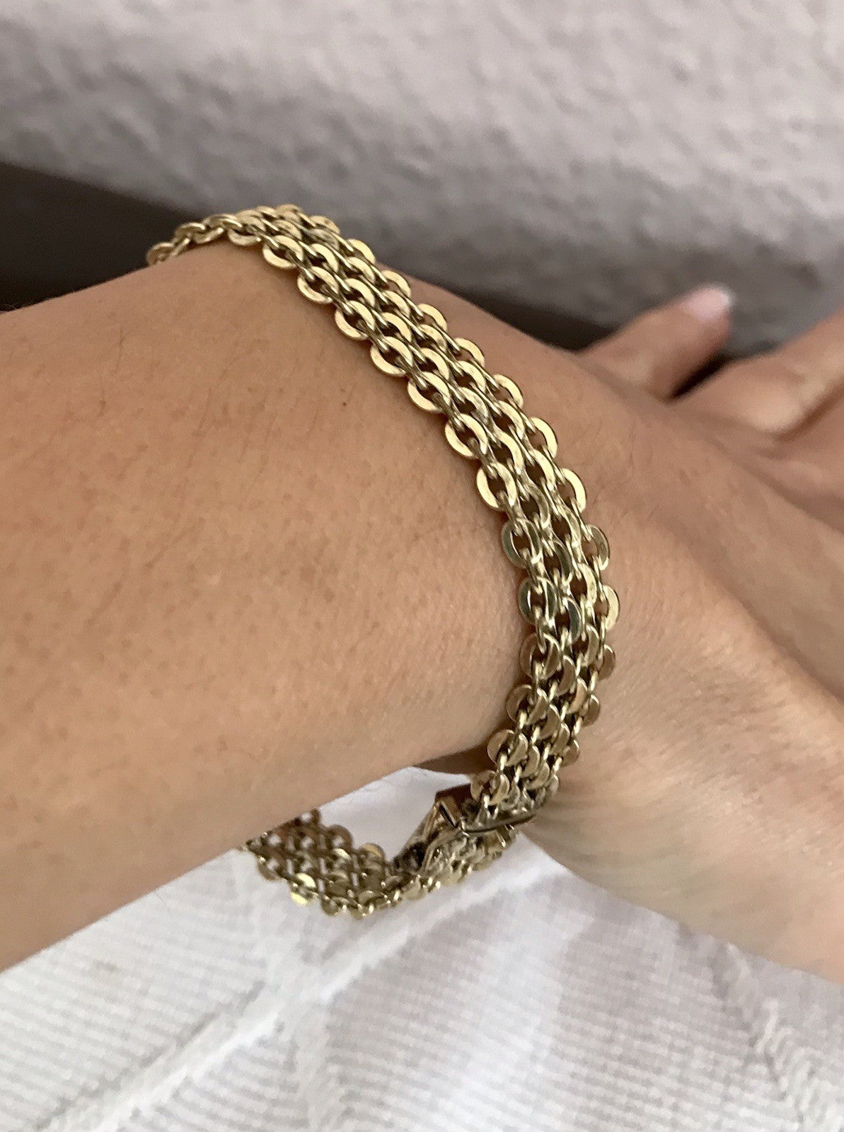 Vintage Teppicharmband Armband vergoldet Amerik. Doublè FBM