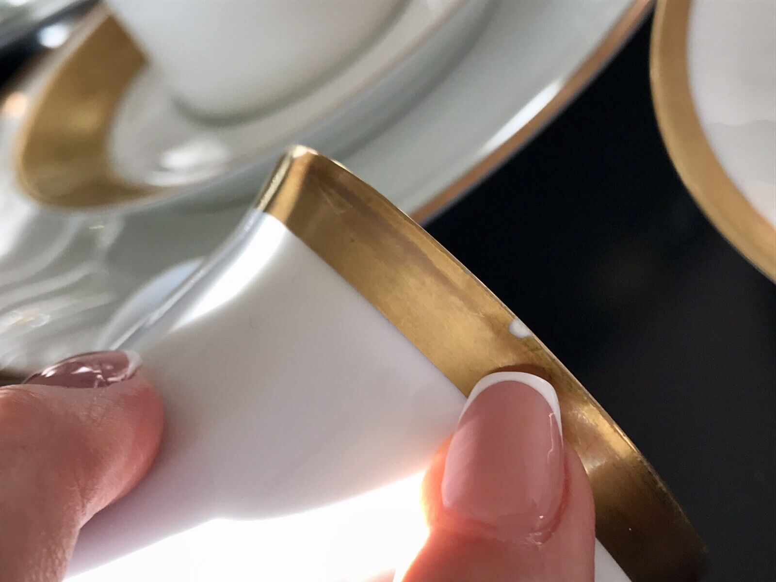 Vintage 60er Rosenthal Porzellan Kaffeeservice weiß gold Kurfürstendamm Studio