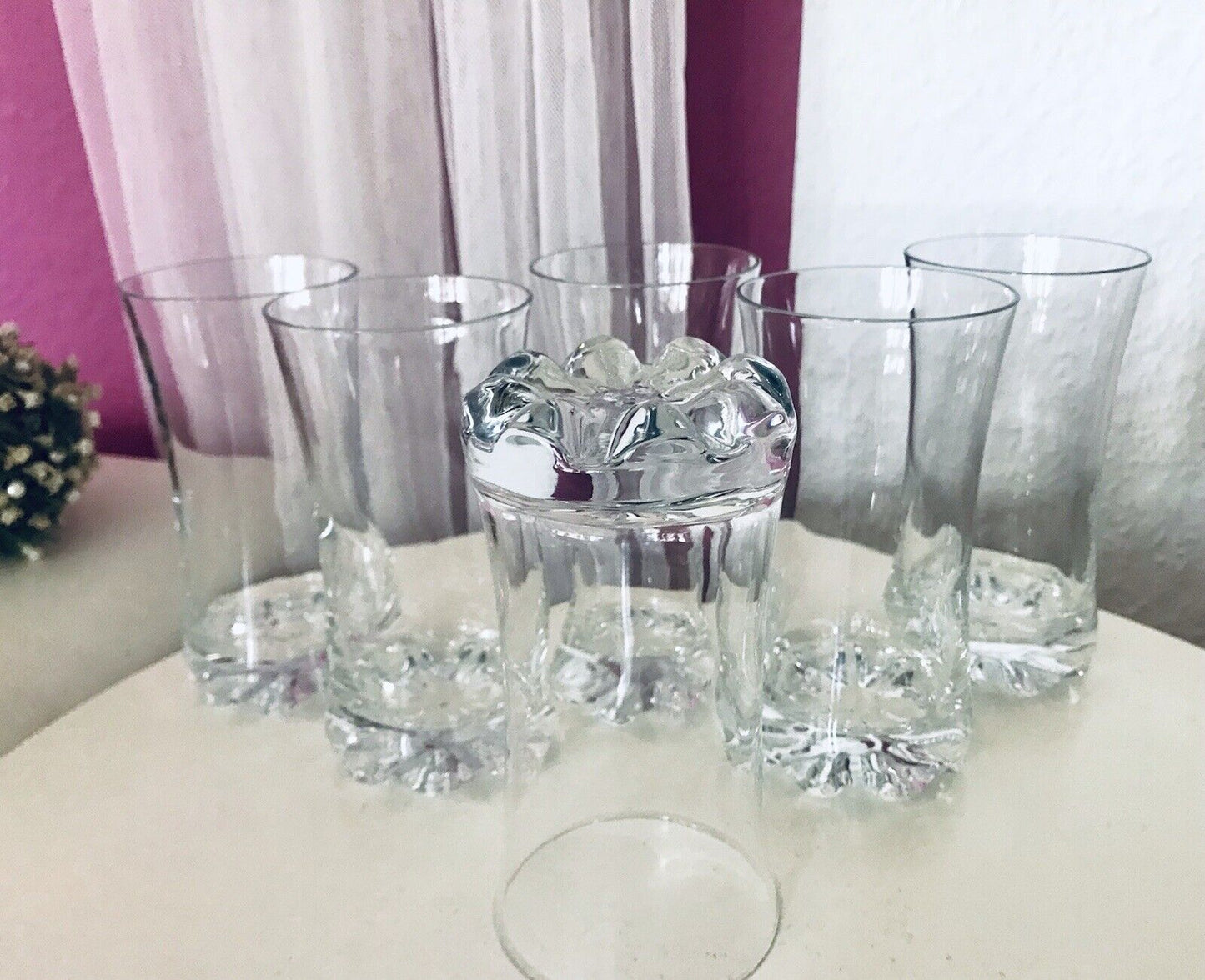 Vintage 10 Luigi Bormioli Light&Music Longdrinkgläser Gläser Kristallglas