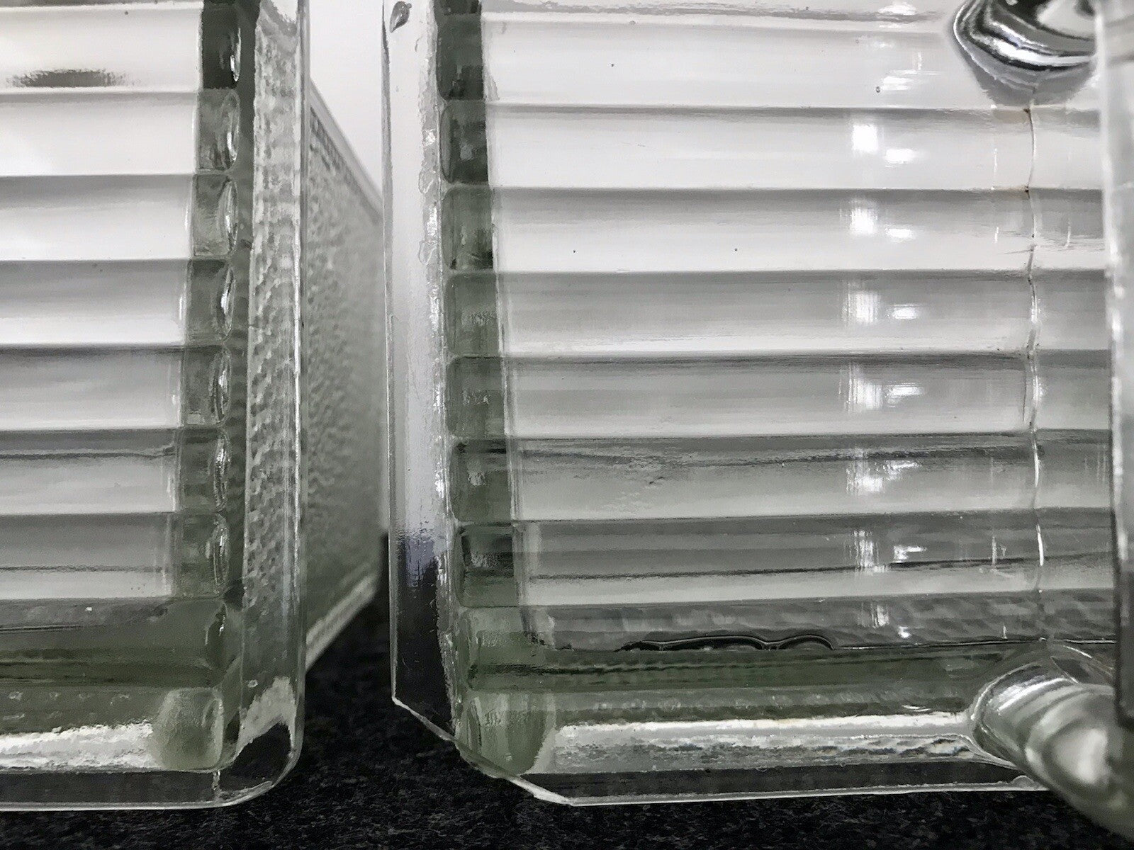 Antik 8 Art Déco Vintage Schütten Glas Pressglas Ponce Vorratsgefäße