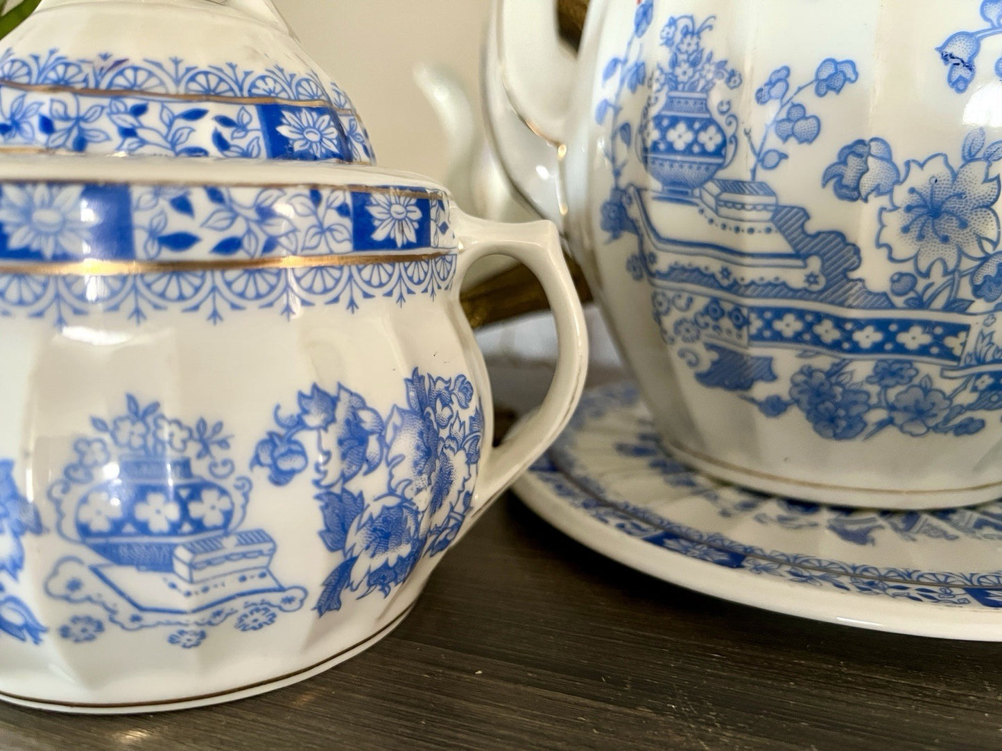 Edel Antik Jugendstil Sorau Margaret Porzellan Kaffeeservice Kernstück 4 Teile