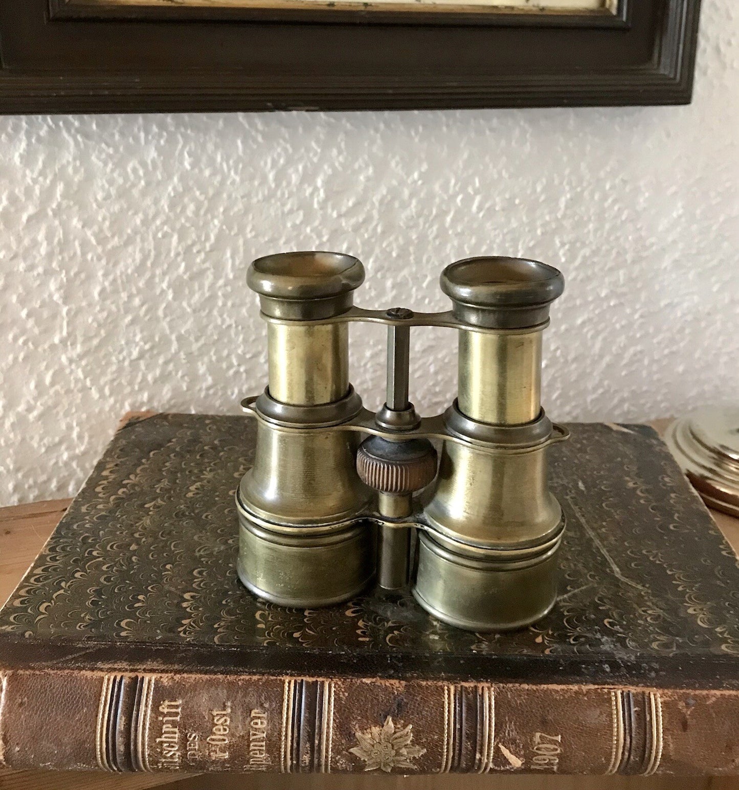 Antik Fernglas Opernglas Messing