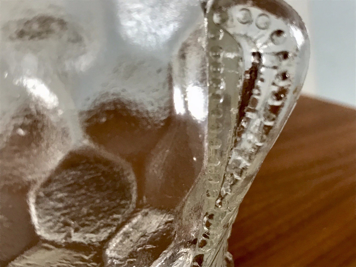 Antik Pressglas Sahnegießer Milchkännchen Kännchen Glas selten ungewöhnlich WOW