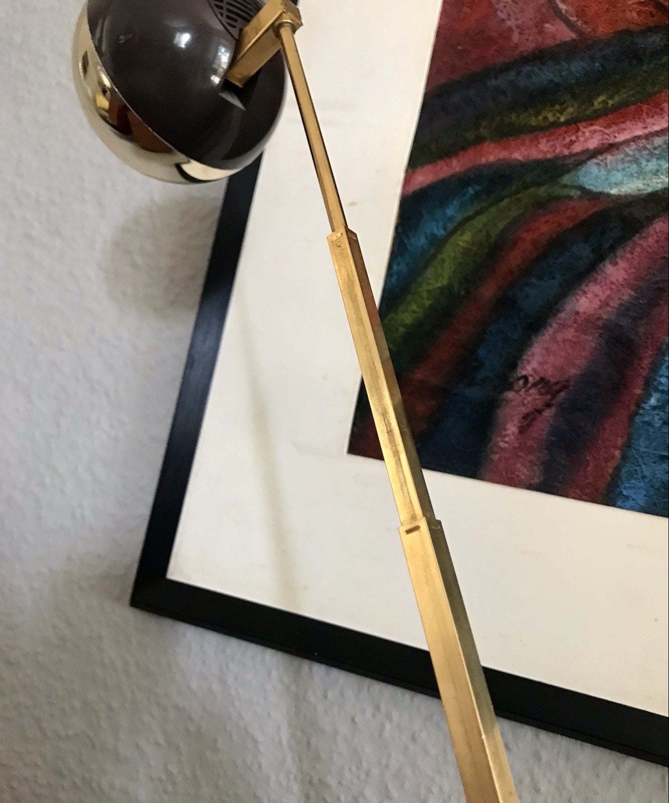 Vintage Space Age 60er 70er Tischleuchte Lampe Leuchte Eyeball veaun gold