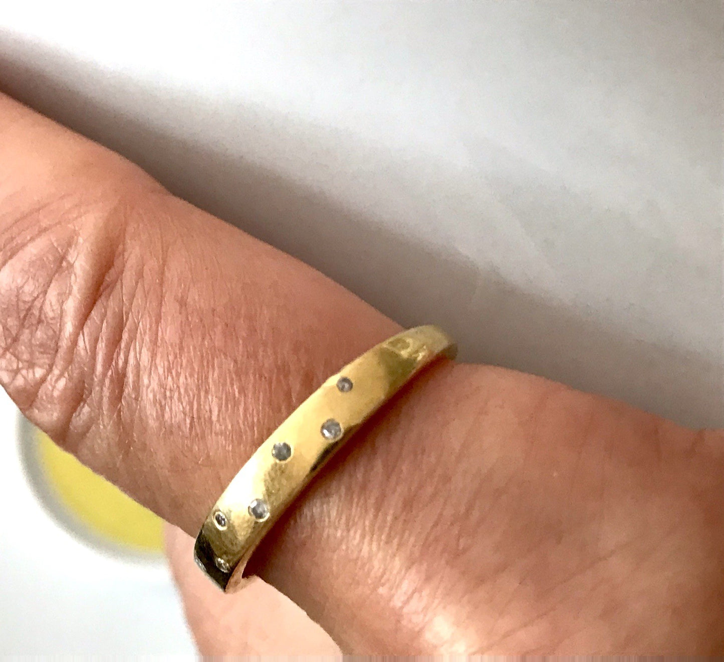 Vintage Ring farblose Steine Silber 925 vergoldet ~Gr.63 JLO