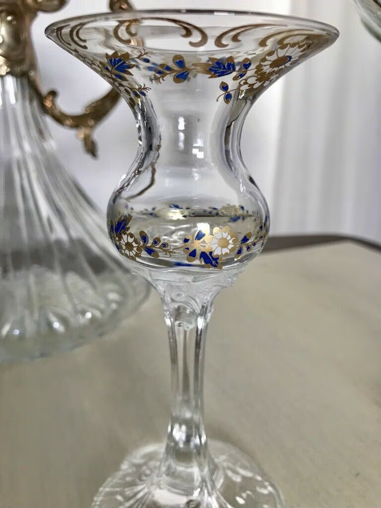 Glas Kerzenständer  Kerzenleuchter Rosenthal Classic Rose