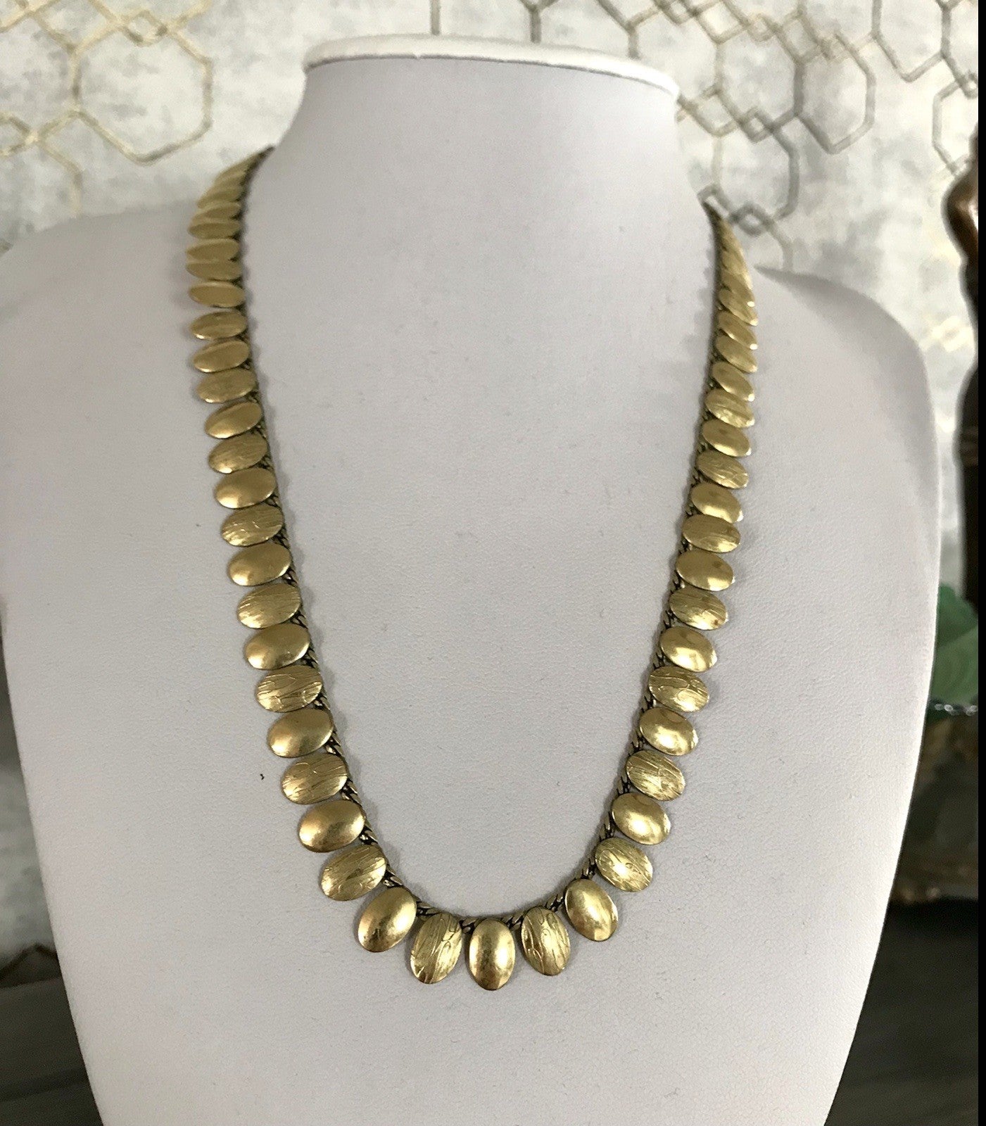 Vintage 60er Collier Halskette Amerik. Doublè gold SCHÖN