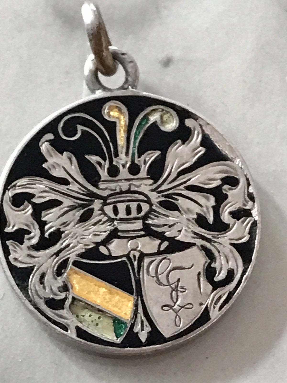 Antik Anhänger Studentika 800 Silber Burschenschaft Studentenverbindung