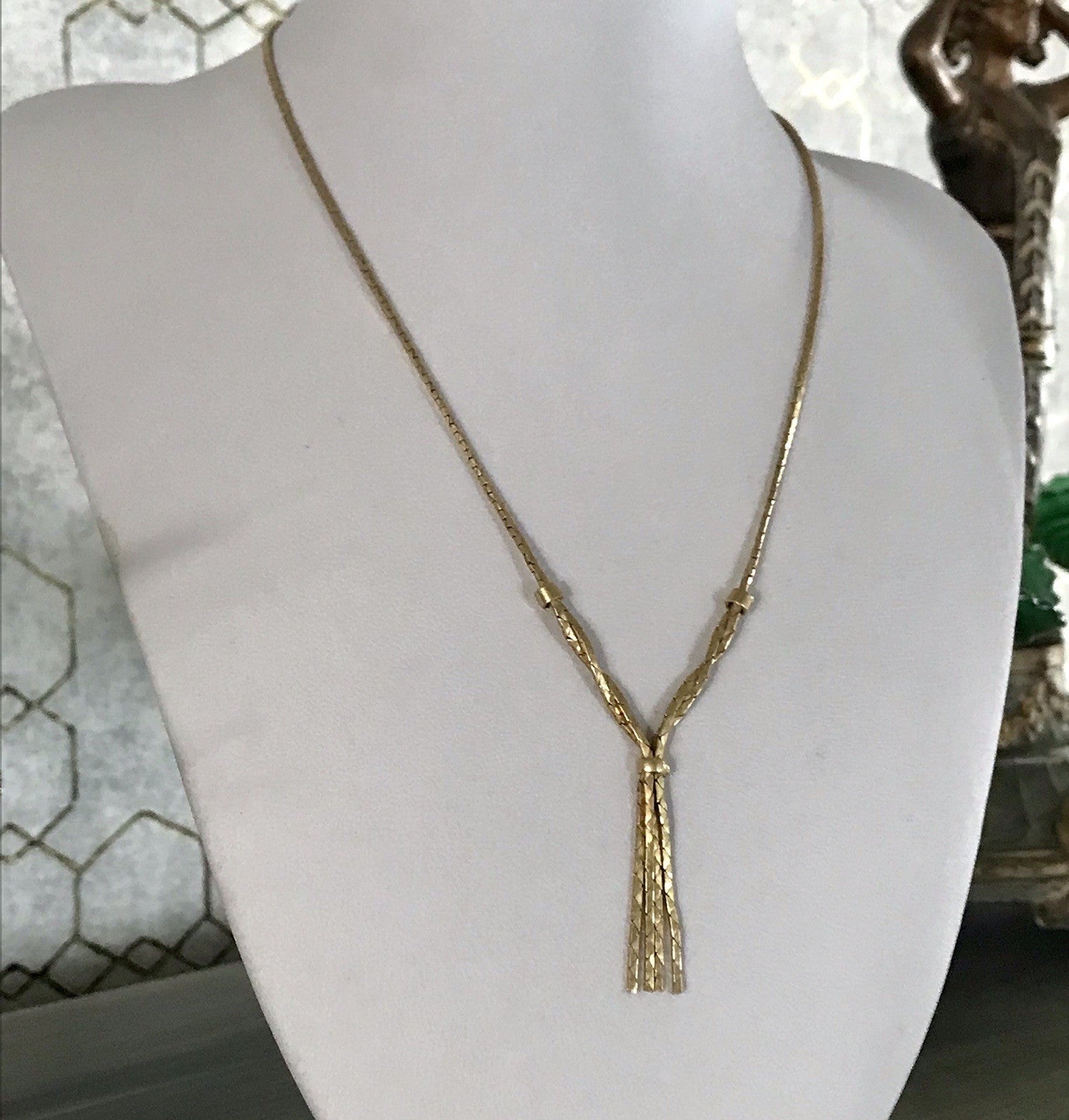 Vintage 60er Collier Halskette Amerik. Doublè gold SCHÖN Kette Damen
