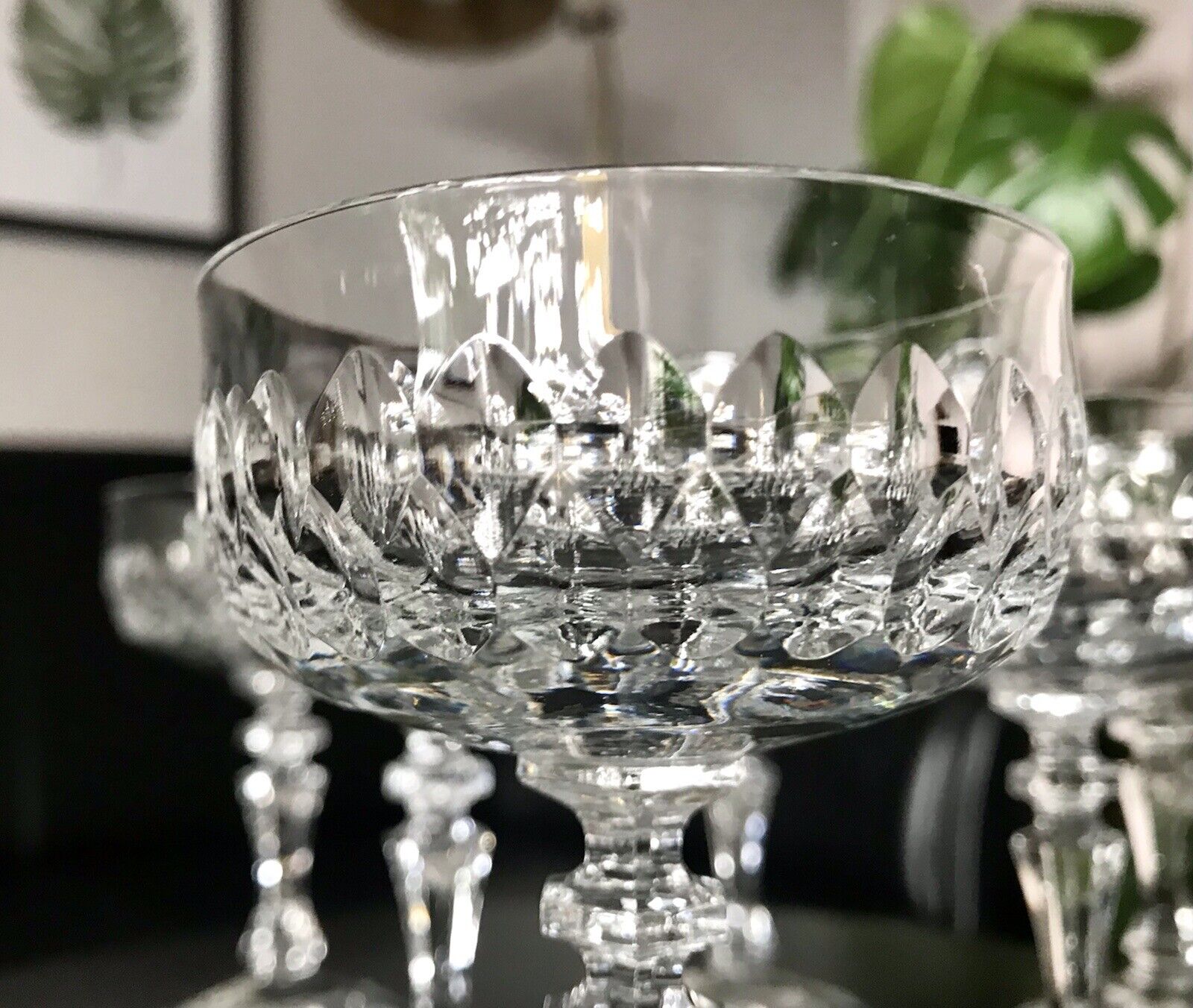 Vintage 6 EDEL Likörschalen Likörgläser Glas Kristallglas