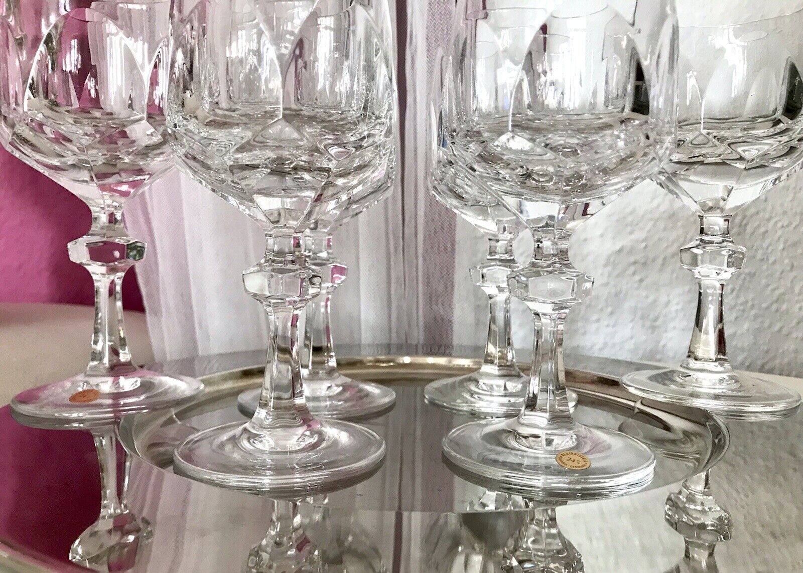 Vintage SEHR EDEL 6 Weingläser Gläser  Kristallglas Nachtmann Alexandra