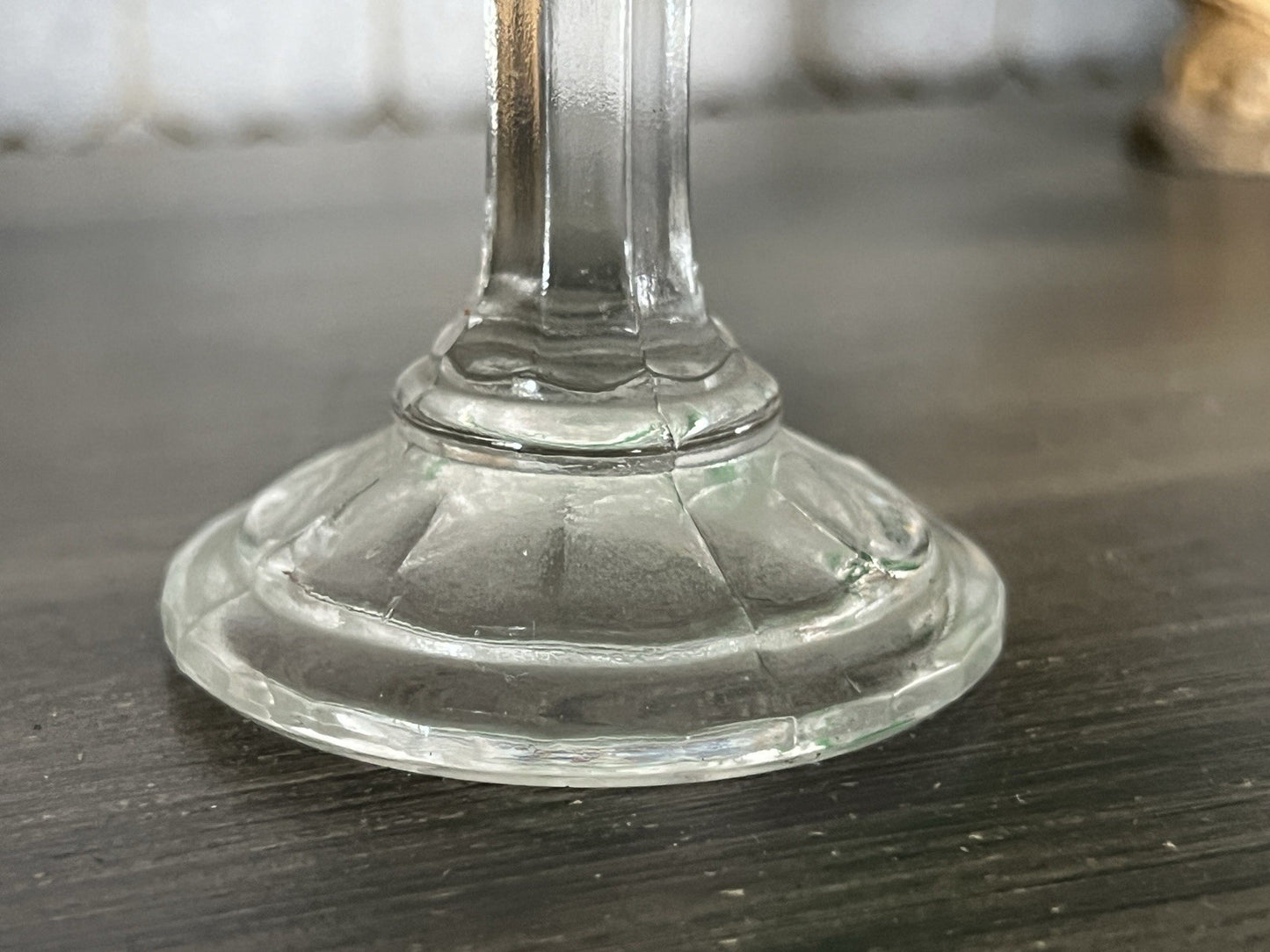 Antik Jugendstil Art Deco Pressglas Glas Fußschale Schale Zuckerschale